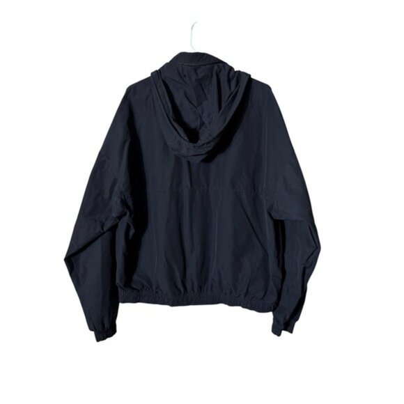 Vtg Y2K Jordan Jump Man Windbreaker Jacket Medium Black Loose Fit Streetwear 90s - Picture 5 of 8